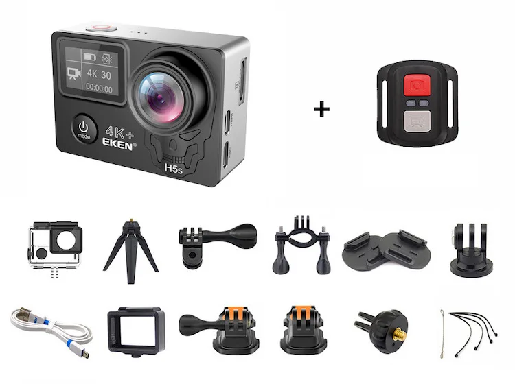 EKEN H5S Plus Sport Camera 4K, Waterproof, and Touch Screen