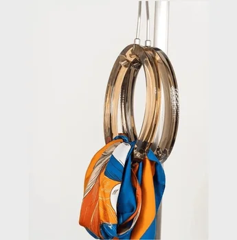 New Multifunctional Household Stable Hook Scarf hanging  Shoe Hat Scarf Towel Headset Hanger Luxury Acrylic Hanging Hook