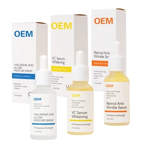 Private Label Organic Deep Moisturizing Anti Aging Skin Care Vitamin C Retinol Hyaluronic Acid Face Serum