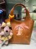 Piccolo piatto - borsa blu - marrone ambrato
