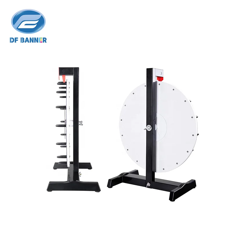 Custom Logo Durable PVC Spinning Prize Wheel Portable Tabletop Indoor Outdoor Usage With US Plug Printed Method