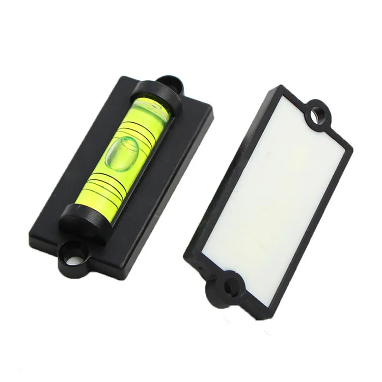 TEBAK Tubular Cylindrical 59*25*13mm Shape Mini Spirit Level with Mounting Holes for RV Trailer Camper Motorhome Furniture