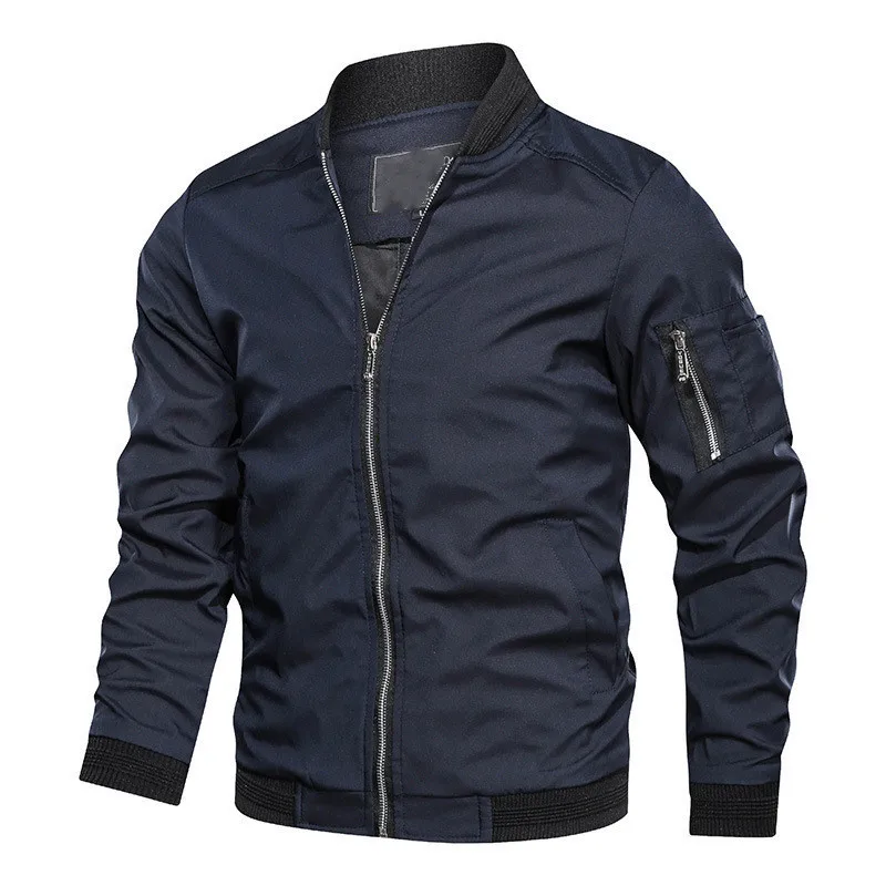 Custom Logo Clothes Men's Jacket Windproof Autumn Long Sleeve Casual ...