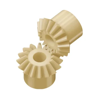 CNC Custom High Precision Precision Nylon Plastic Bevel Gears with Straight Teeth