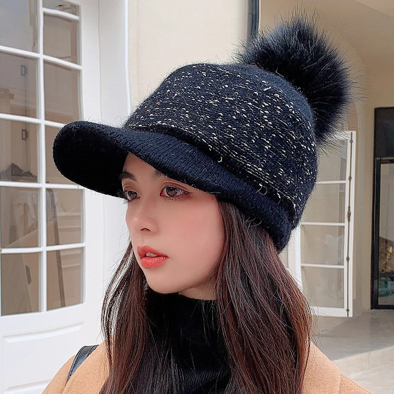 Knitted Hat Cute Korean Bunny Hat Autumn-Winter Cute  display picture 3