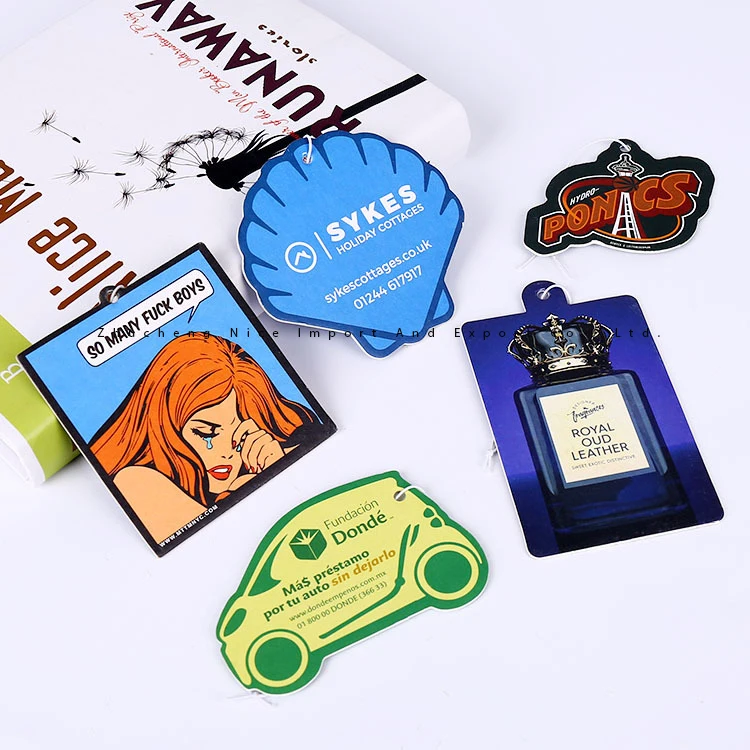 Wholesale Manufacturer Custom Long Lasting Fragrance Hanging Paper Car