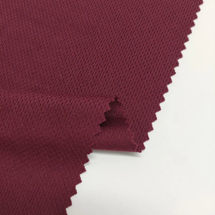 Лучшая цена, твердая Спортивная сетчатая ткань «Птицы глаз», 100% полиэстер, трикотажная ткань для активного отдыха