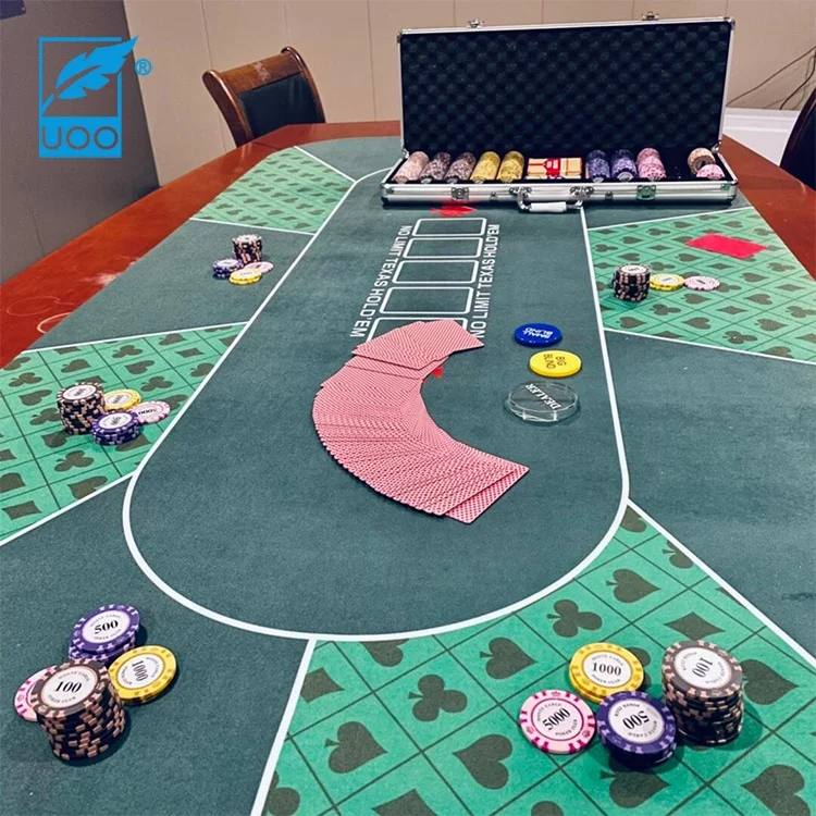 UOO бархатная скатерть под заказ коврик для покера резиновый