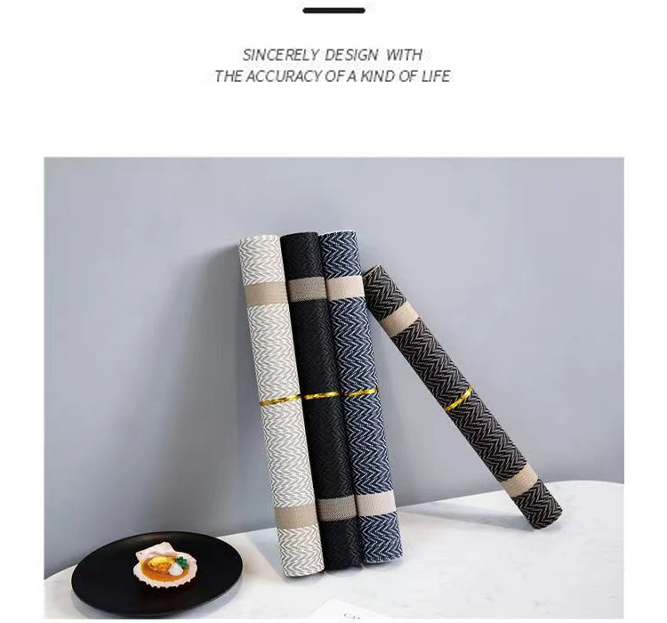 Starunk Luxury Dining Table Mats Gold Thread Decorative Heatresistant