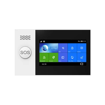 Fast Dispatch 4.3inch Touch Screen Big SOS Button Integrated Two-way Voice Talk GSM & WiFi House Alarm System Home Security