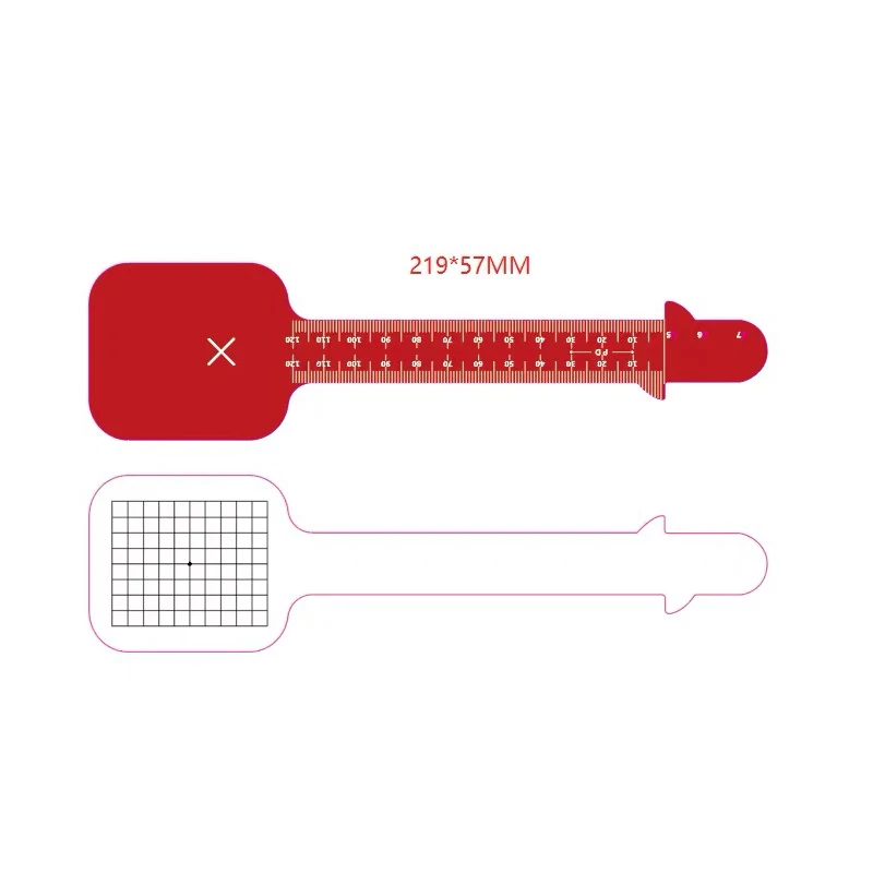 Frame Data Measuring Ruler Multi-function Measuring Tool Set for Ophthalmic Amsler Grid