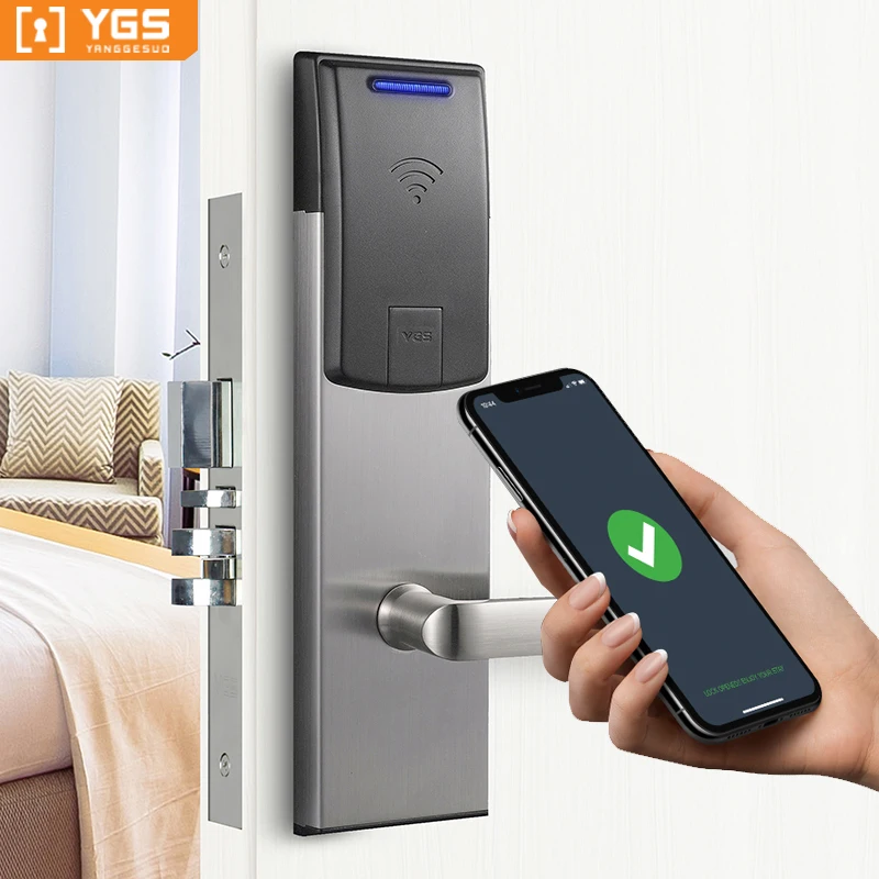 Ygs Smart Rfid Card Encoder Electronic Door Handle Lock Hotel Door ...