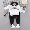 Letter hoodies white