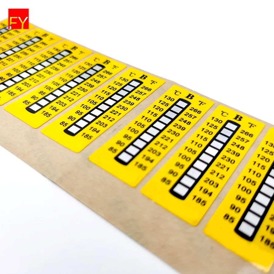 Factory Price Custom Adhesive Sticker Color Changing Label Sticker Irreversible Reversible Temperature Indicator Stickers