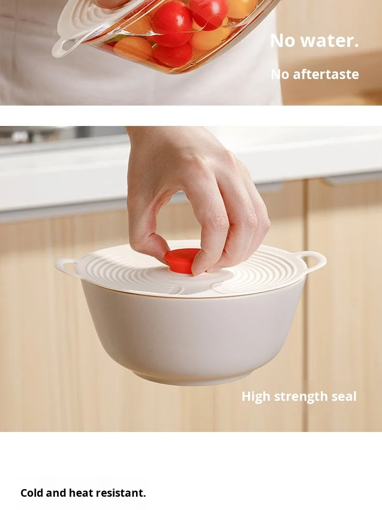 Strong Adsorption Silicone Dish Cover Splash-Proof and Fresh-Keeping Plate Cover for Microwave for Dinnerware supplier
