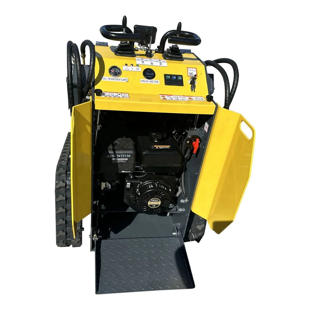 Skidder Machine Forestry Mini Skid Steer Loader  300kg Mini Loader with Bucket  Hydraulic Skid Steer Loaders