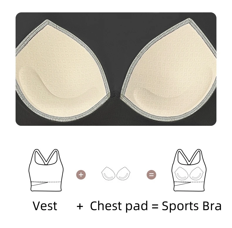 product manufactory wholesale vest run women strapless top sportswear breast pad linear shockproof high elastic fitness yoga sport bra-58