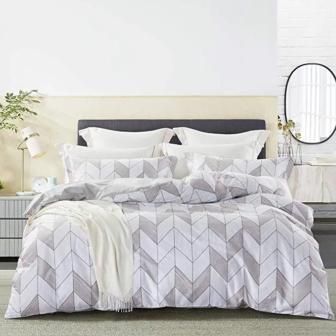 geometric super king duvet cover