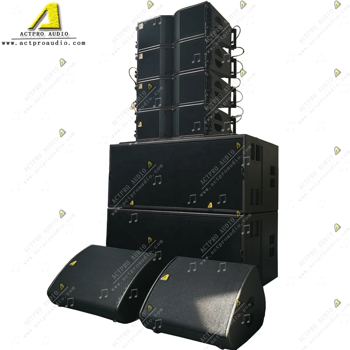 KR208 double 8inch line array speaker SB18 single 18inch SB28