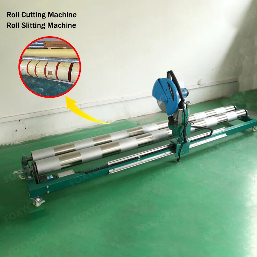 Foxygen Semi-auto Roll Slitting Cutting Machine Roll Slitter Machine for Stretch Ceiling