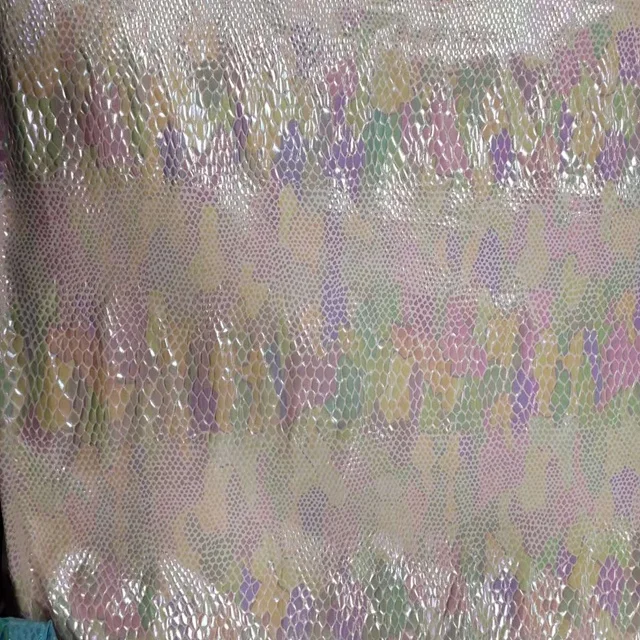 Полиэфирная, спандексовая, металлическая змеиная ткань для одежды