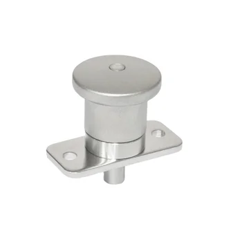 CNC machined custom without rest position stainless steel knob mini indexing plunger with flange