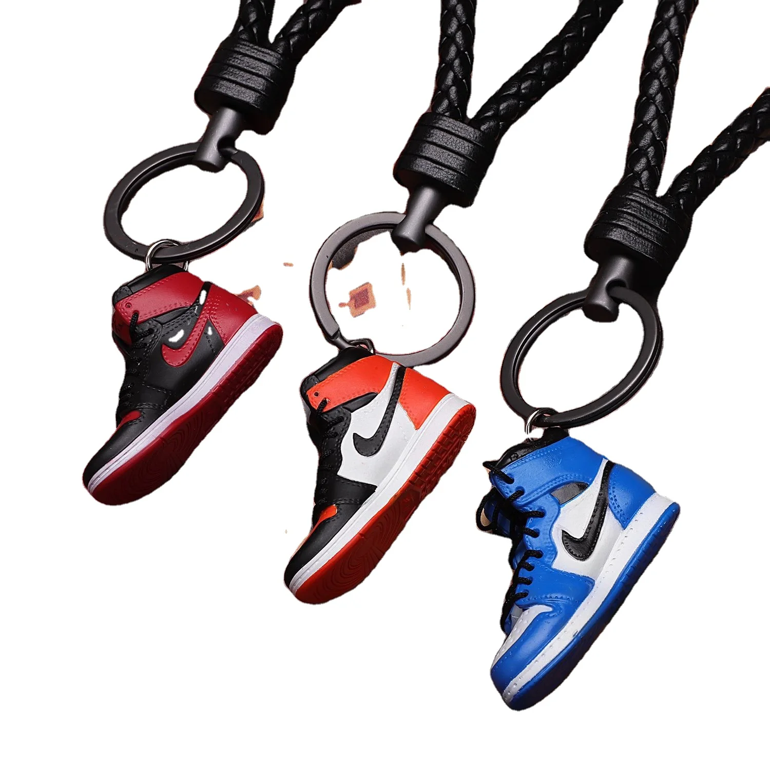 mini jordan shoe keychain