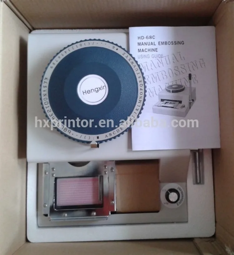 Hd68c Pvc Id Card Printer Embosser Machine For Plastic Card Business
