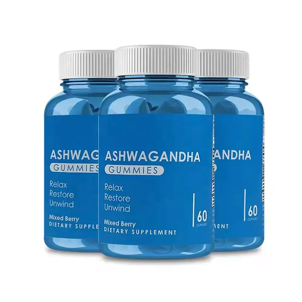 Private Label Dietary Supplement ashwagandha gummies multivitamin and Mineral Gummy Candy factory