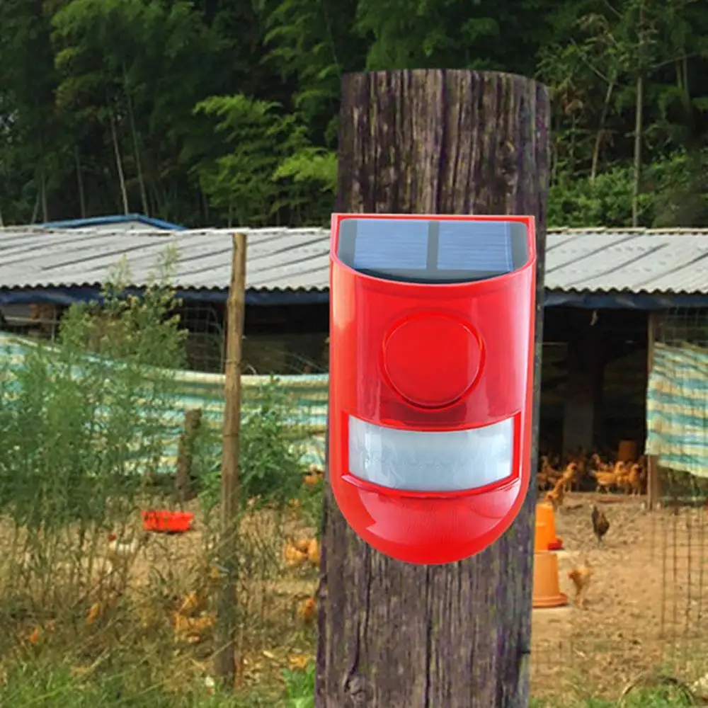 Датчик движения, сигнализация безопасности, аварийный светодиодный стробоскоп, сигнальная лампа, беспроводная садовая лампа для улицы, солнечный стробоскоп