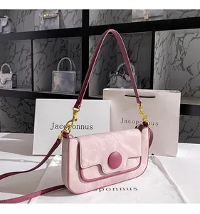 Factory Luxury Women's PU Leather Designer Handbag Messenger Crossbody Bag 2026 Hot Girls Square Bag Chains Fashion Lady