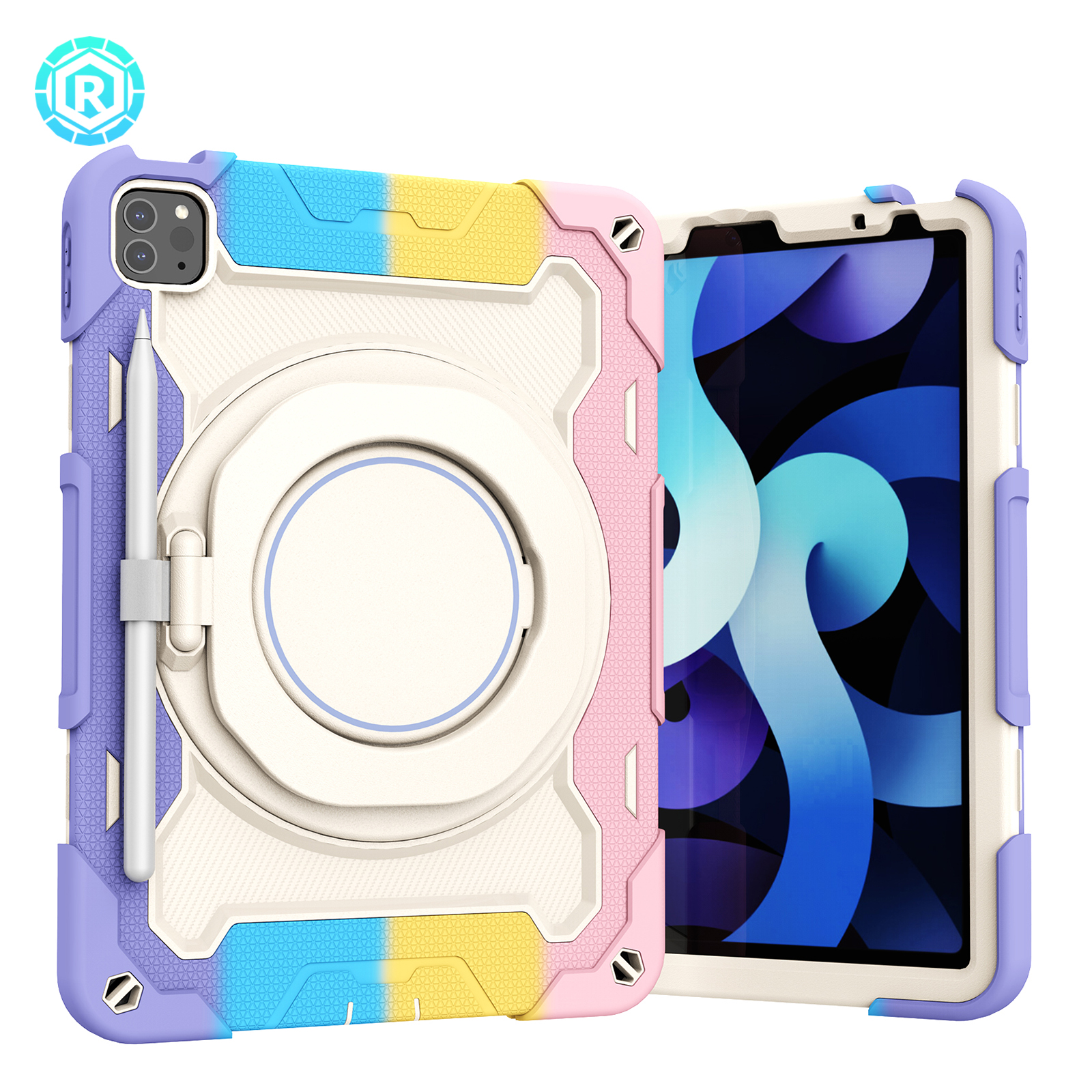 Новый дизайн, Броня Roiskin для Samsung, чехол для планшета с держателем ручки, подставкой и плечевым ремнем, разные цвета для планшета iPad Pro