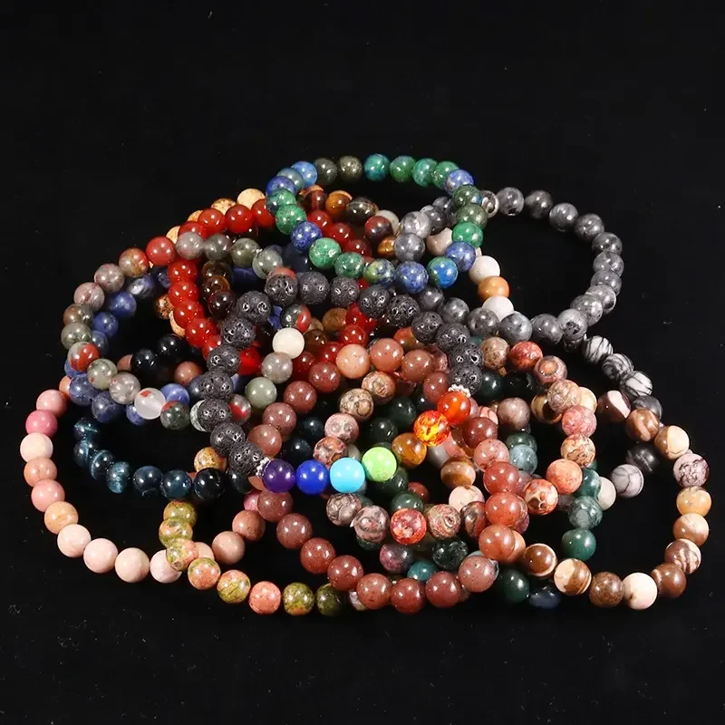 Wholesale Natural Crystal Jewelry 8mm Crystal Bracelet Healing Gemstone 