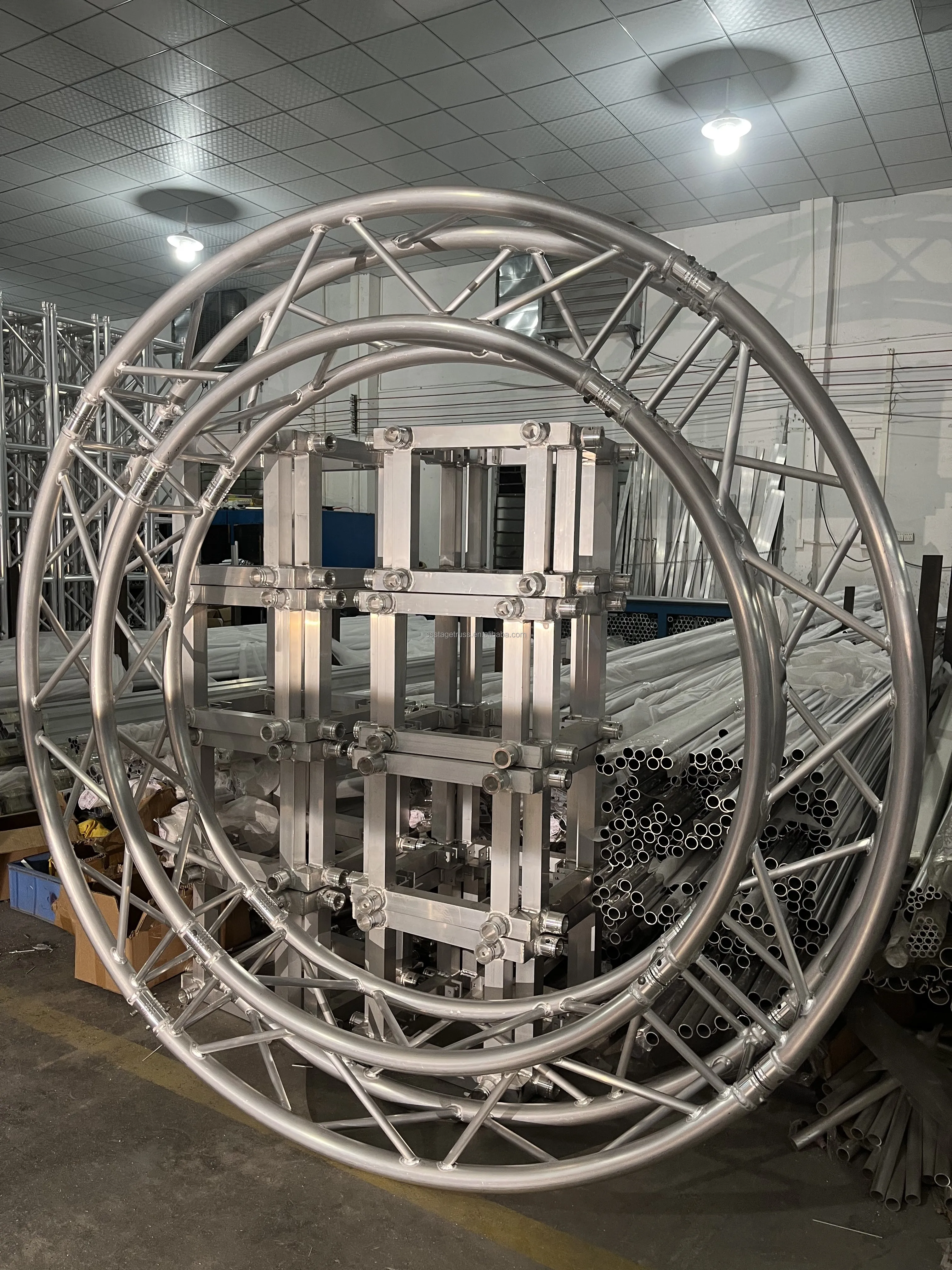 290mm Circle Stage Truss Aluminum Event Truss Lifting System Circular Round Curve Arc Truss for Customization details
