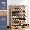 Brown-Seven-tier-80cm strip shoe rack