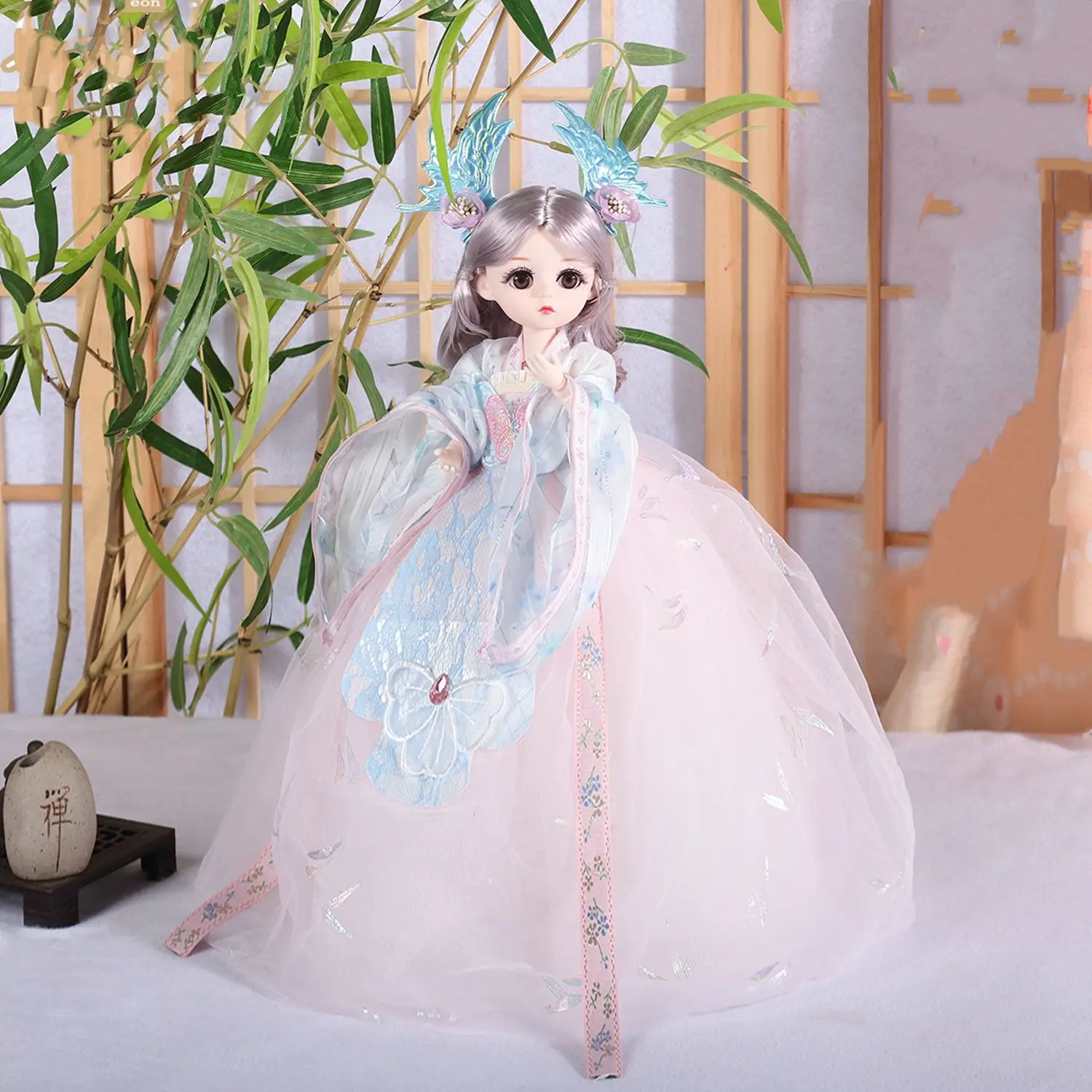 open lace back dress 4 in 1 Sofia Princess dress up Doll toy – Deliverrpk main image 0