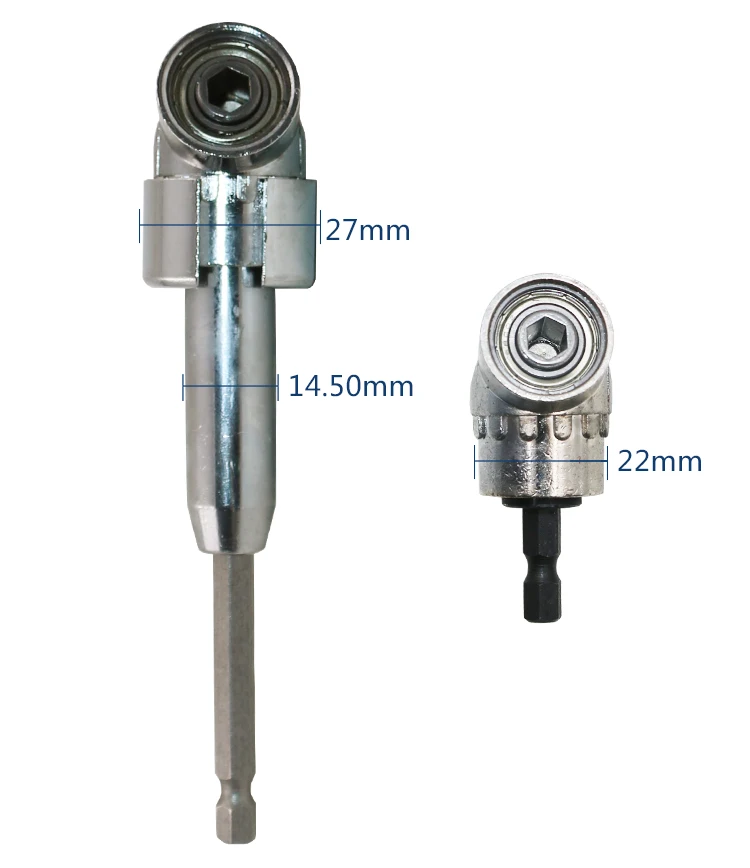 105 Degree Angle Screwdriver Set Holder Adapter Adjustable Bits Nozzles Angle Screw Driver Tool 1/4" Inch Magnetic Angle Driver
