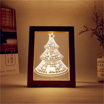 Decorazioni natalizie fai da te Albero di Natale Illuminazione ambientale 3D Piccole decorazioni notturne, regali di Natale | Leroy Merlin
