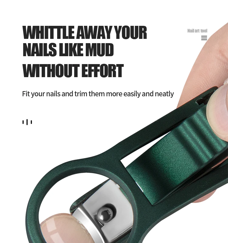 Stainless Steel Magnifying Glass for the Elderly Special Anti-splash Special Thick Hard Nail Clippers Special Thick Hard Nails