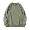 Washed round neck green