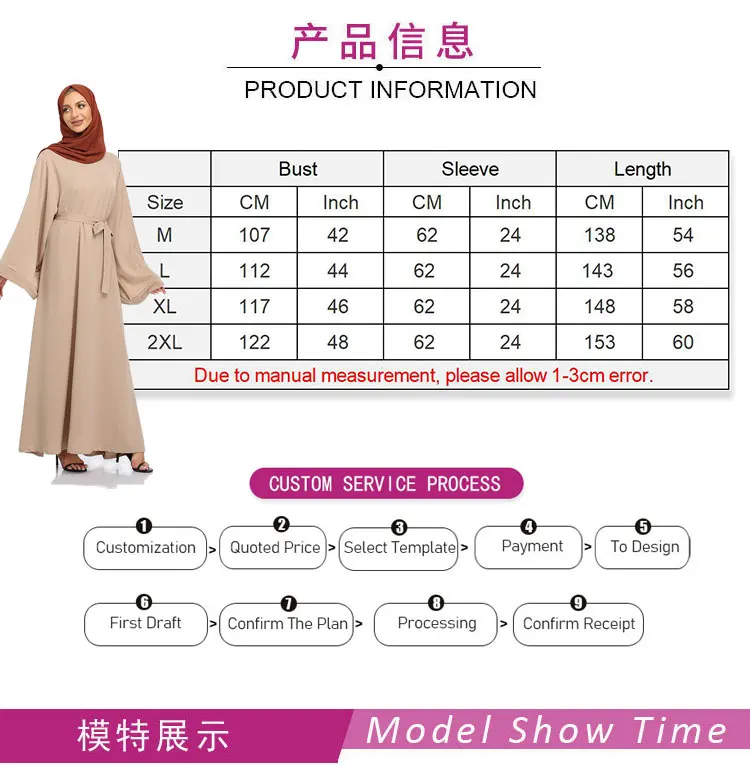 2022 new Islamic Dubai Muslim Women Abaya ramadan Full Cover Ramadan Thobe Gown One Piece Prayer Outfit Prayer Dress