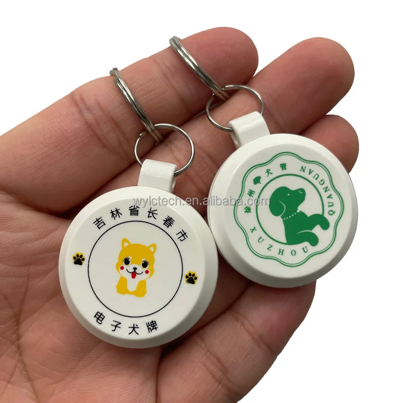 ID Printed QR Code PVC Epoxy Pet Wearable NFC Dog Tag