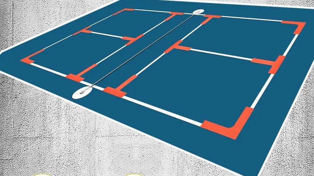Thermoformed Pickleball Marker Kit Usa Pickleball Court Lines Official