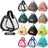 Black pvc small triangle bag