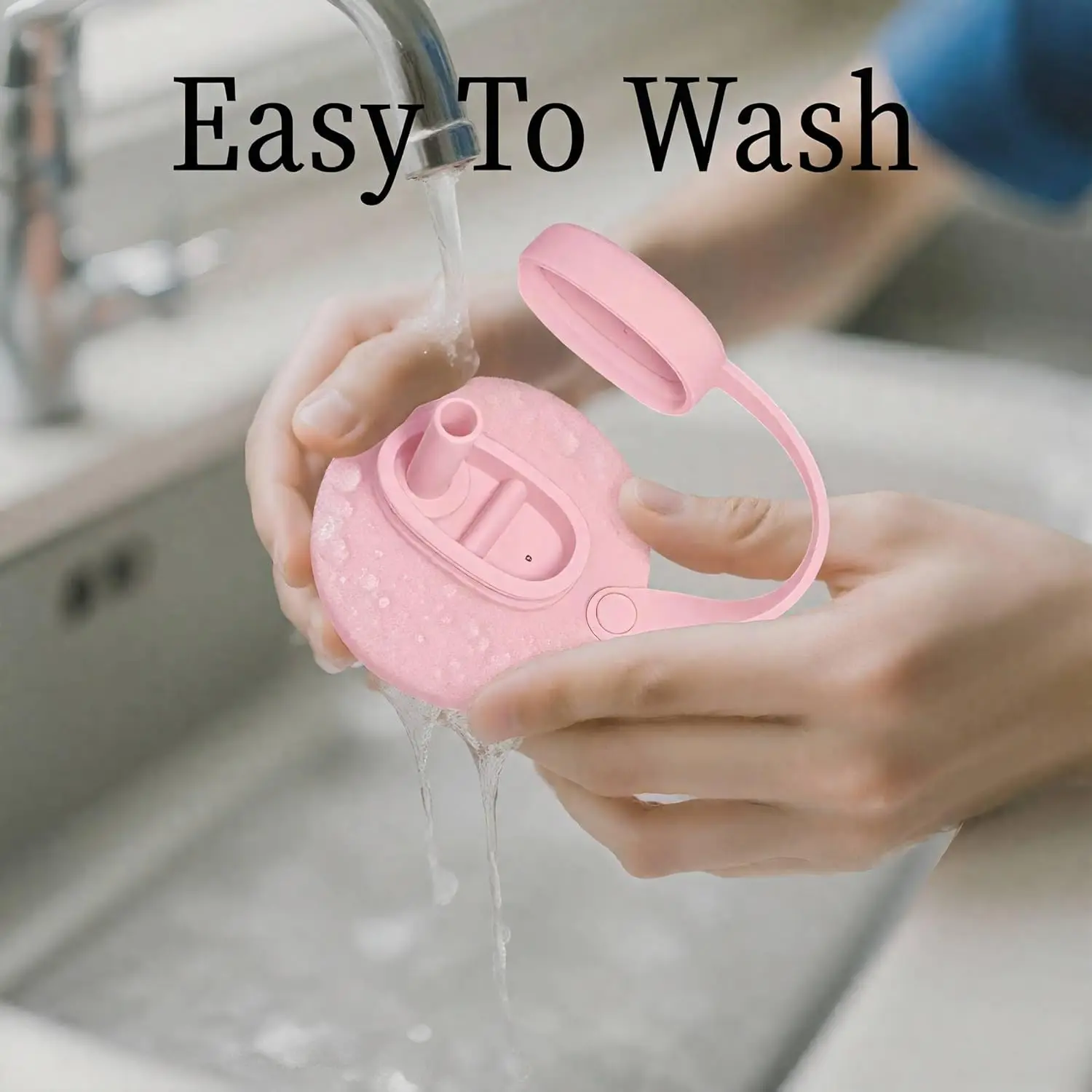 Silicone Can Cover with Straw Hole & Carry Handle