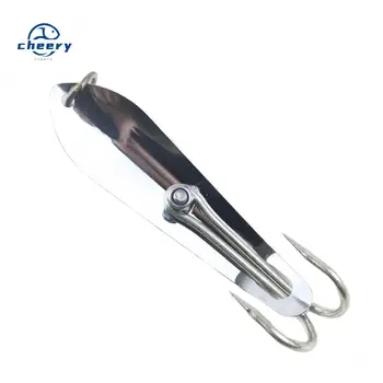 CHEERY XX-057 Stainless Steel Casting & Trolling Fishing Spoon Lure for Bonefish Bass Carp-with Hooks Reservoir/Pond & Ocean Use – Metal Jig – view 2