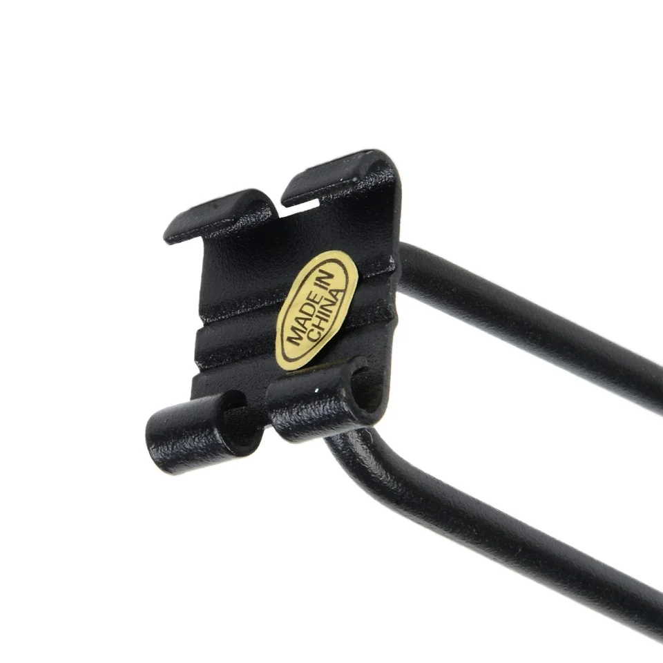 Direct Hardware Factory Wholesale Black Color Grid Wall Hook Double Wire Scanned Hook with Price Holder