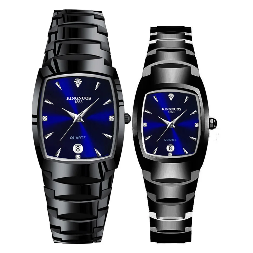 Couple Watch for Lovers Quartz Wristwatches Fashion Luxury Watches Lover Clock Casual Steel Strap Couple Watches for Gifts