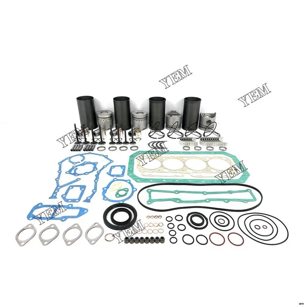 W04D Repair Kit With Piston Rings Liner Bearing Valves Cylinder Gaskets for Hino Diesel Tractor Motor Engine
