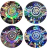 Silver hologram sticker